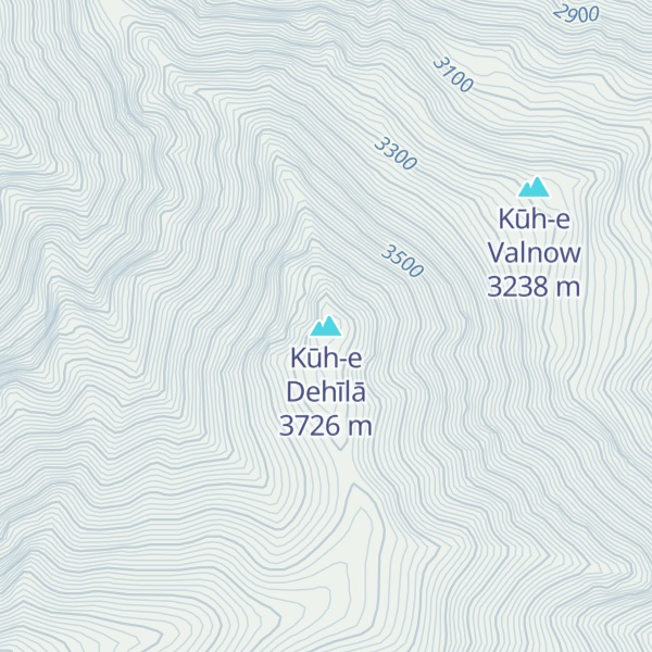 Map of Kūh-e Dehīlā