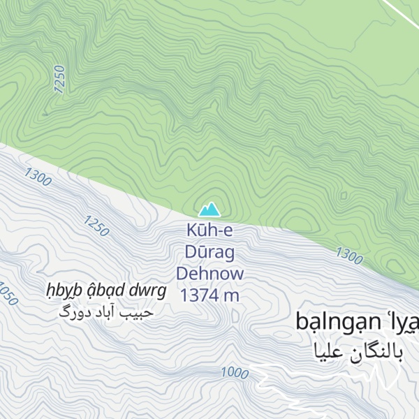 Map of Kūh-e Dūrag Dehnow
