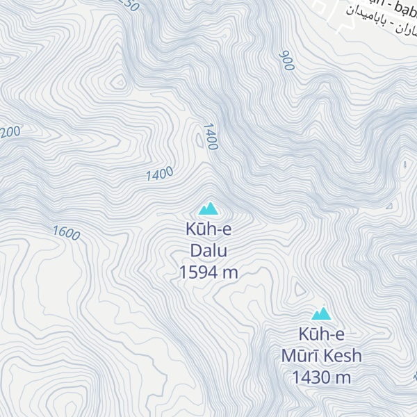 Map of Kūh-e Dalu