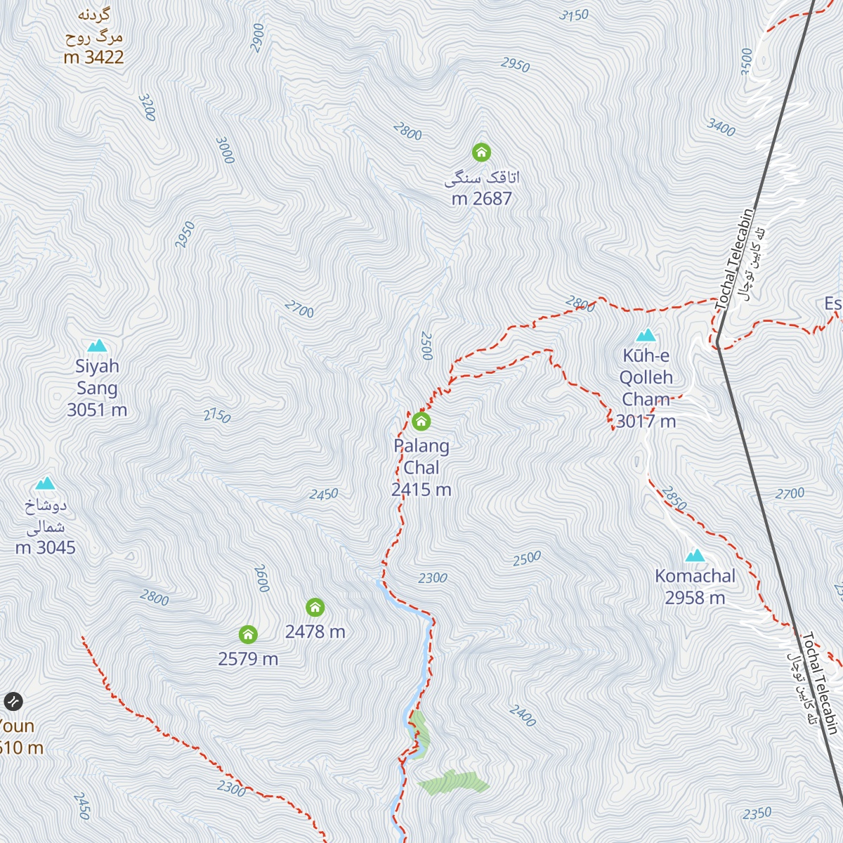 Palang Chal map