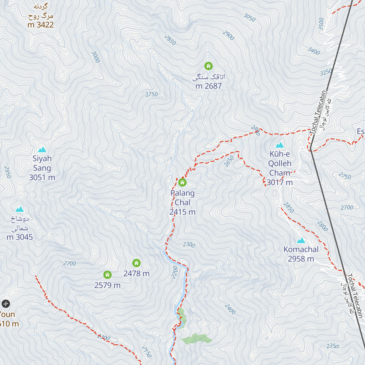 Palang Chal map