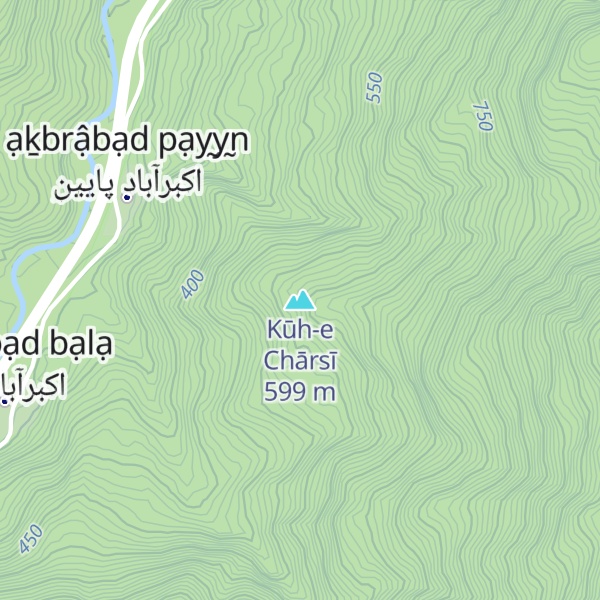Map of Kūh-e Chārsī