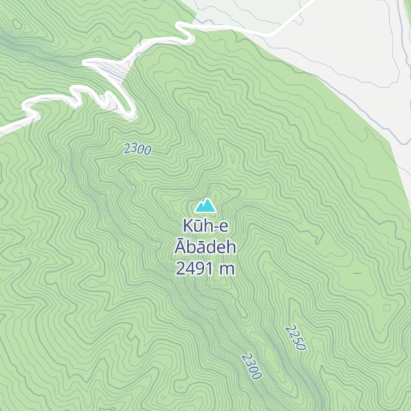 Map of Kūh-e Ābādeh