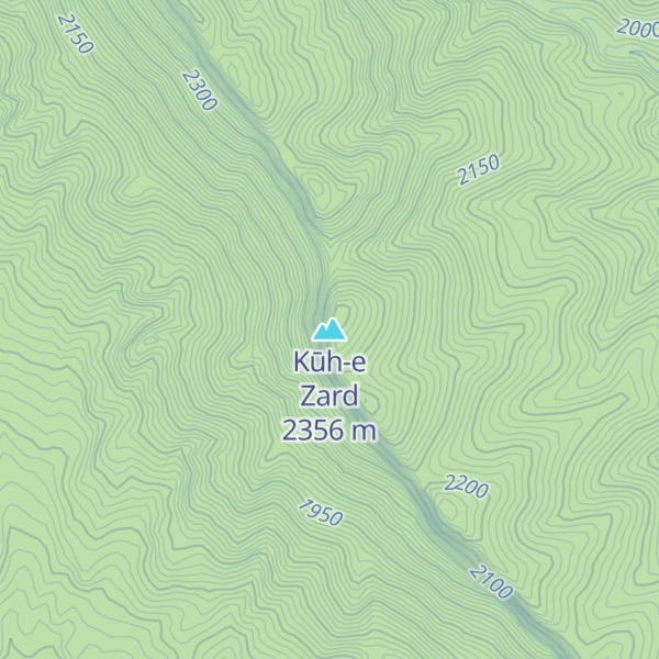 Map of Kūh-e Zard