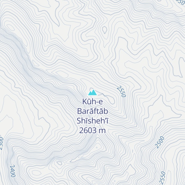 Map of Kūh-e Barāftāb Shīsheh’ī