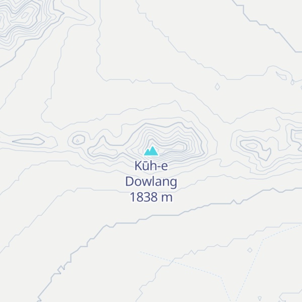 Map of Kūh-e Dowlang