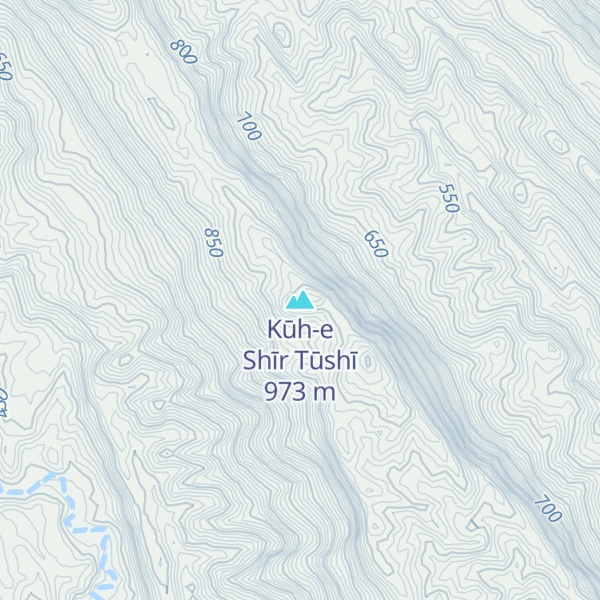 Map of Kūh-e Shīr Tūshī