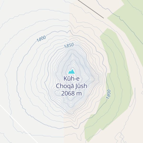 Map of Kūh-e Choqā Jūsh