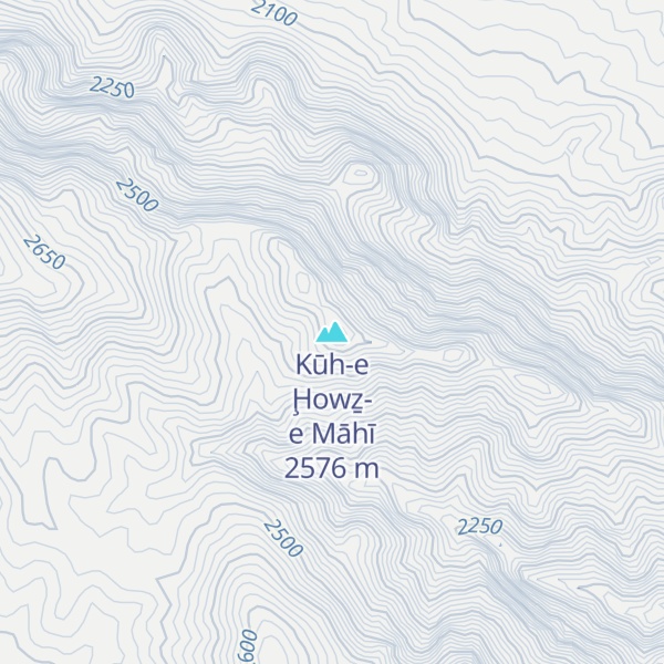 Map of Kūh-e Ḩowẕ-e Māhī
