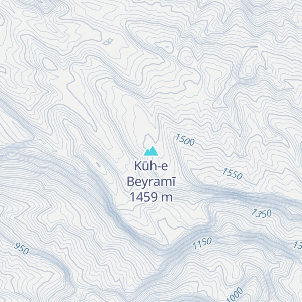 Map of Kūh-e Beyramī
