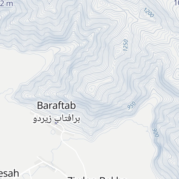Map of Kūh-e Bar Āftāb