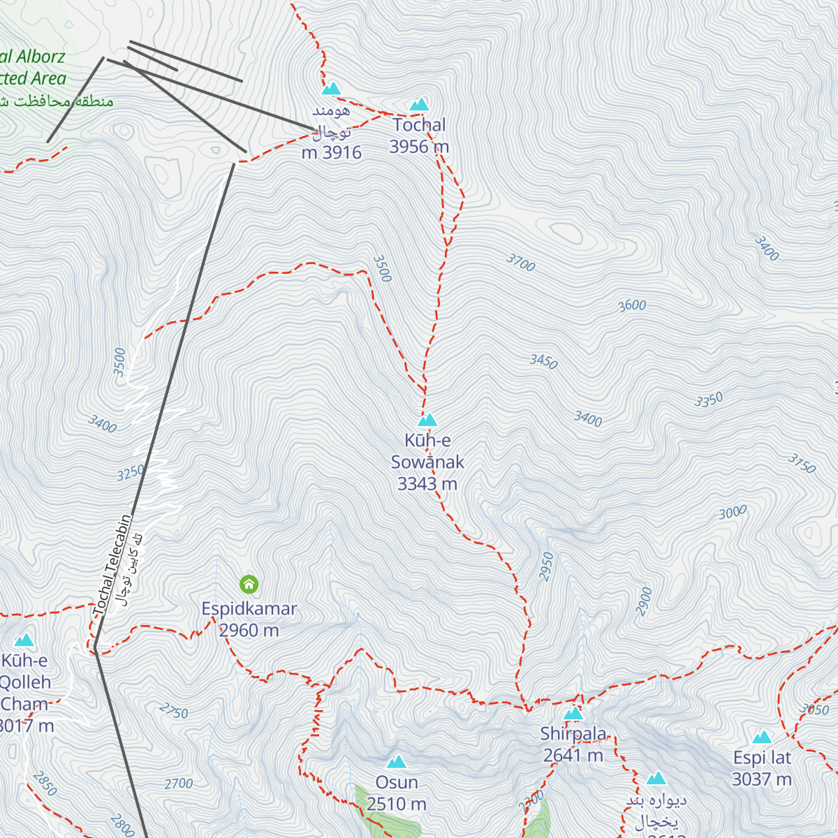 Amiri Shelter map