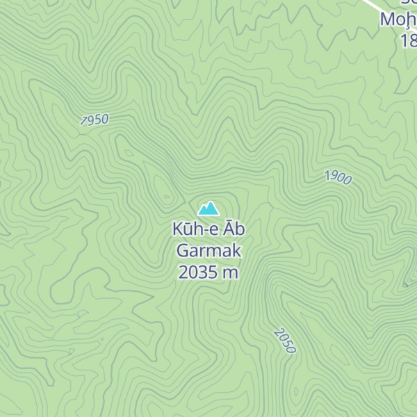Map of Kūh-e Āb Garmak