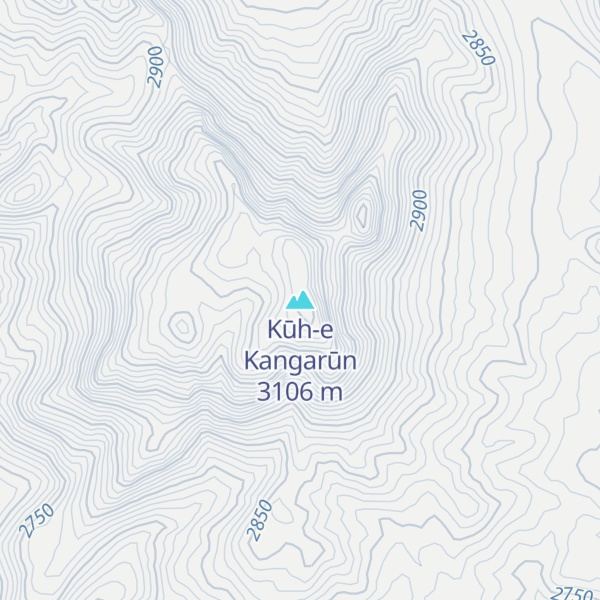 Map of Kūh-e Kangarūn
