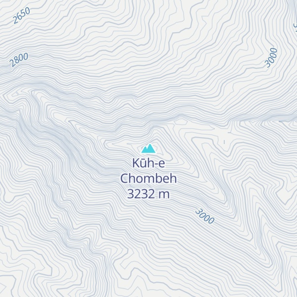 Map of Kūh-e Chombeh