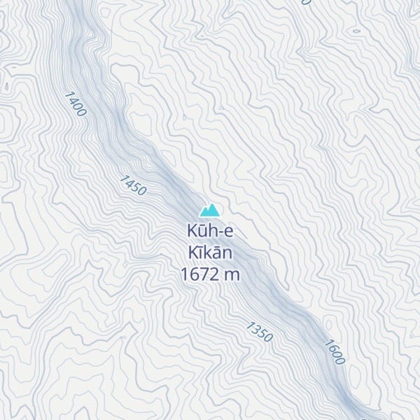 Map of Kūh-e Kīkān