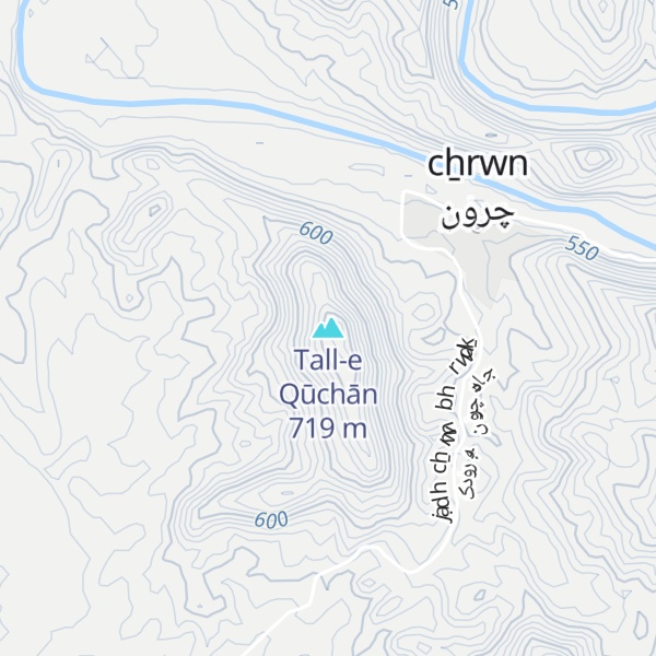Map of Tall-e Qūchān