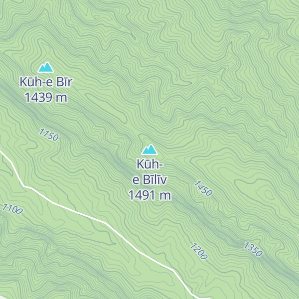 Map of Kūh-e Bīlīv