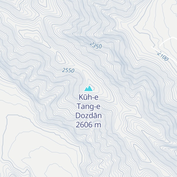 Map of Kūh-e Tang-e Dozdān