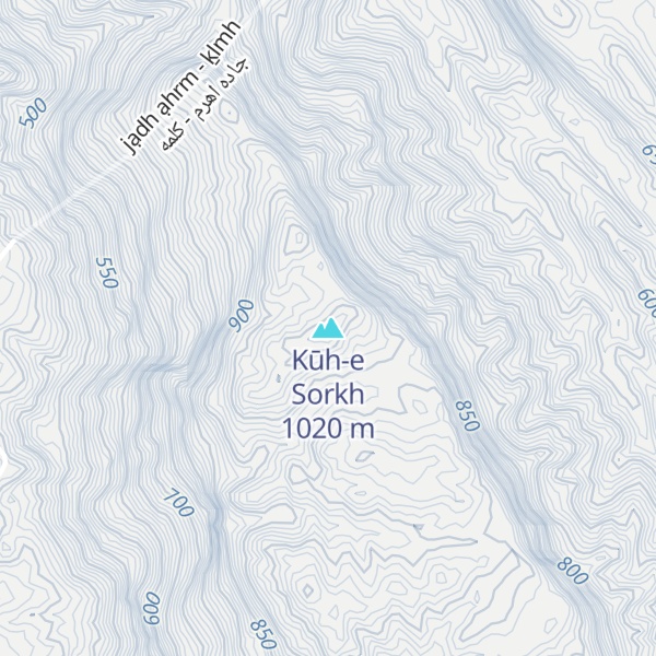 Map of Kūh-e Sorkh
