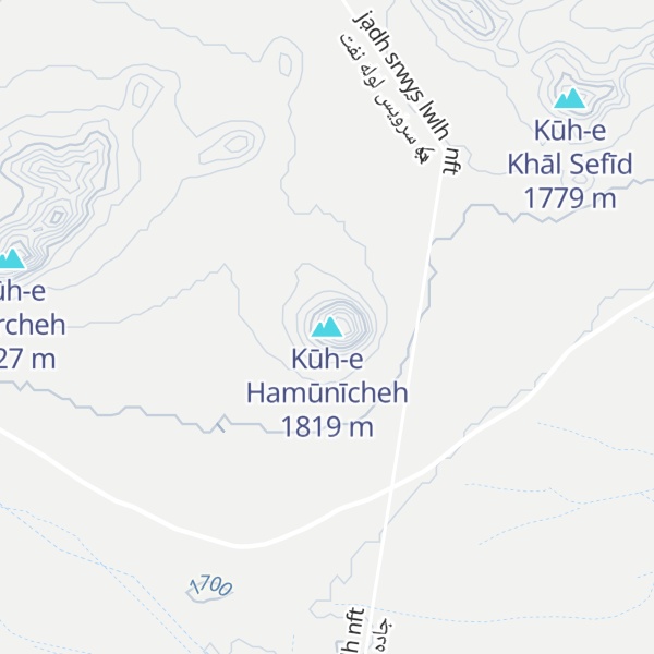 Map of Kūh-e Hamūnīcheh