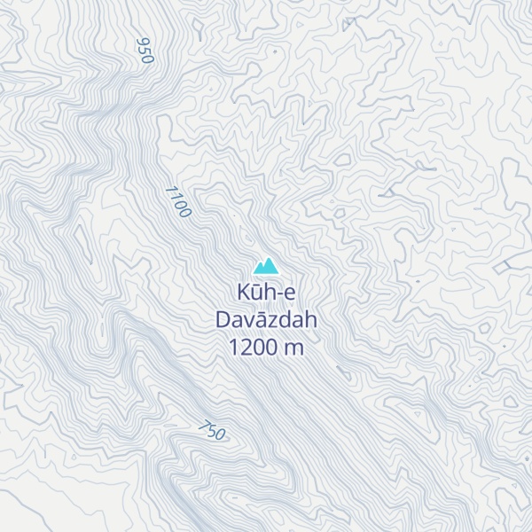 Map of Kūh-e Davāzdah