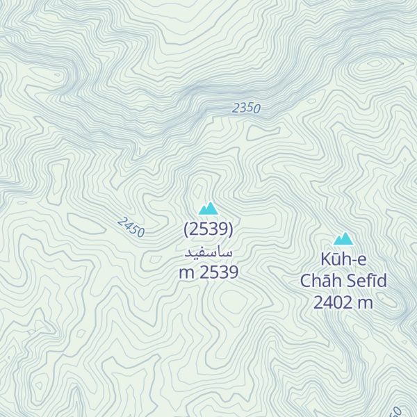Map of (2539)ساسفید