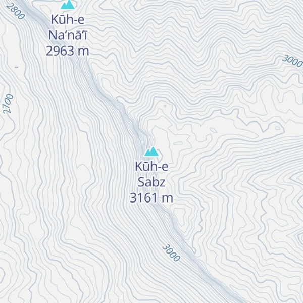 Map of Kūh-e Sabz