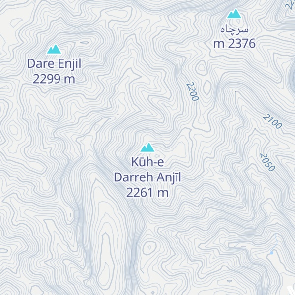 Map of Kūh-e Darreh Anjīl