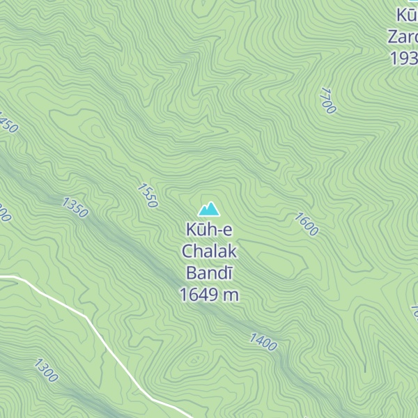 Map of Kūh-e Chalak Bandī