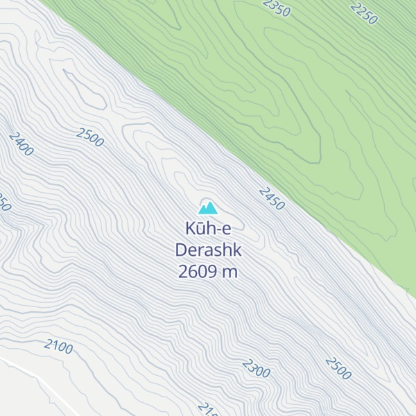 Map of Kūh-e Derashk