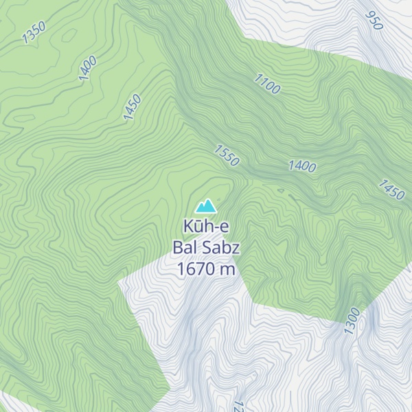 Map of Kūh-e Bal Sabz