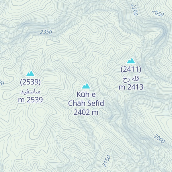 Map of Kūh-e Chāh Sefīd
