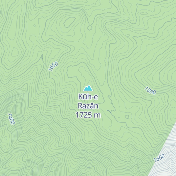 Map of Kūh-e Razān