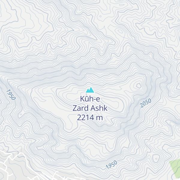 Map of Kūh-e Zard Ashk