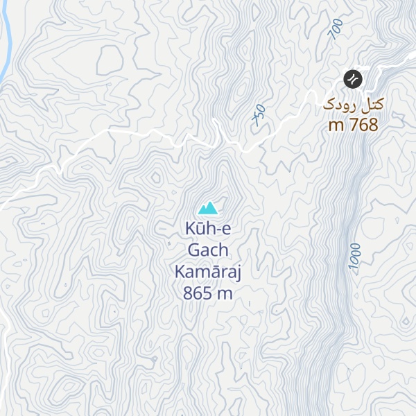 Map of Kūh-e Gach Kamāraj