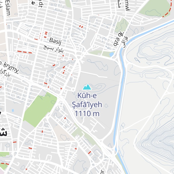 Map of Kūh-e Şafā’īyeh