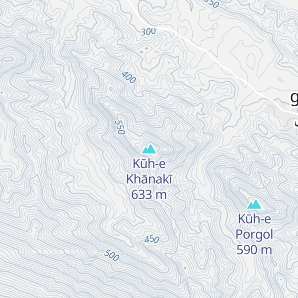 Map of Kūh-e Khānakī