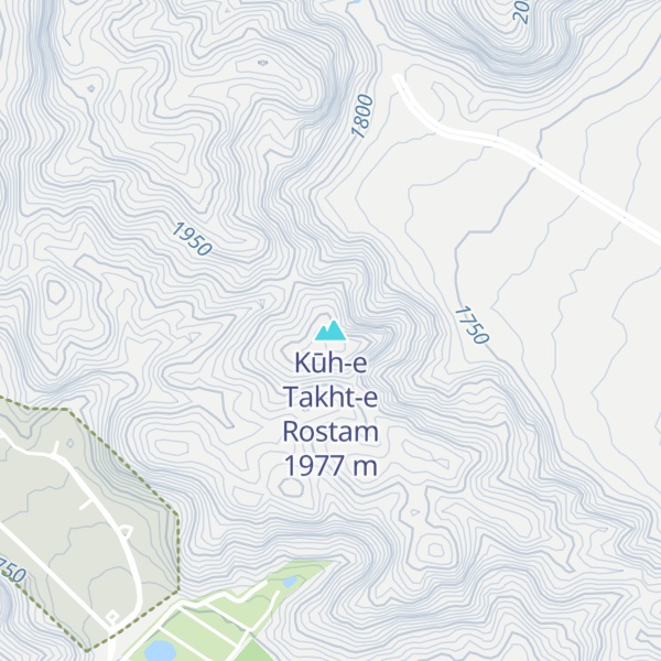 Map of Kūh-e Takht-e Rostam