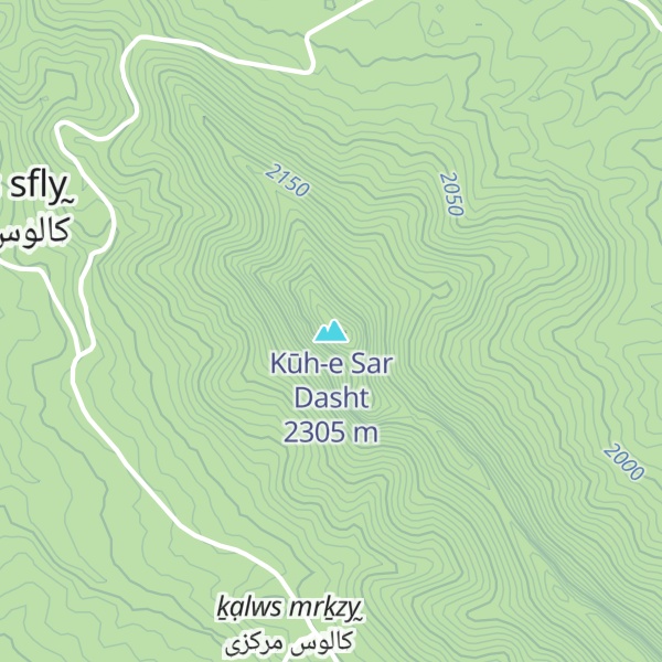 Map of Kūh-e Sar Dasht