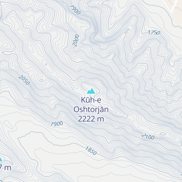 Map of Kūh-e Oshtorjān
