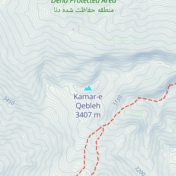 Map of Kamar-e Qebleh