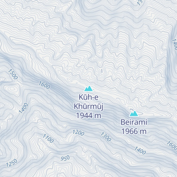 Map of Kūh-e Khūrmūj