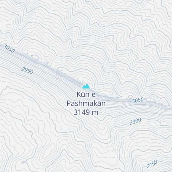 Map of Kūh-e Pashmakān