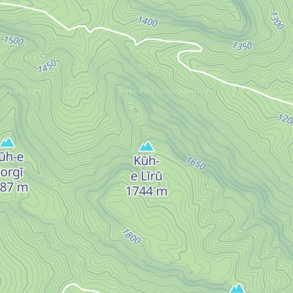 Map of Kūh-e Līrū