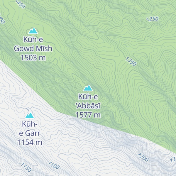 Map of Kūh-e ‘Abbāsī