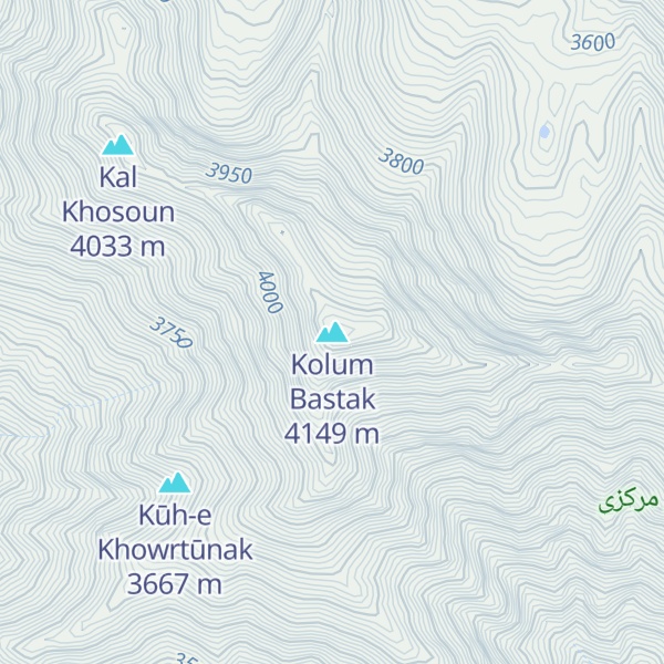 Map of Kolum Bastak