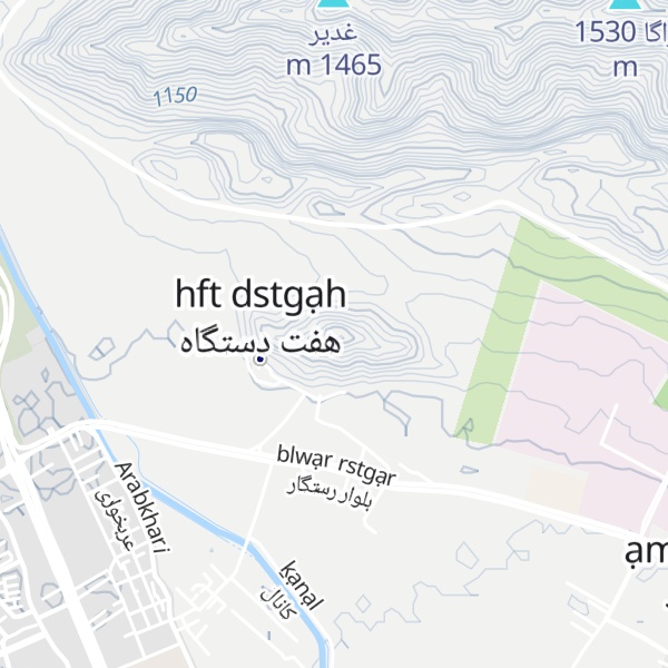 Map of Kūh-e Yazdgerd