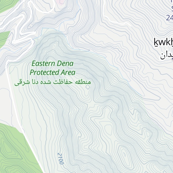 Map of Kūh-e Shāh Moḩammadī