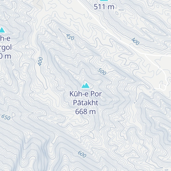 Map of Kūh-e Por Pātakht